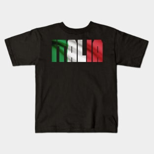 Italy Flag Vintage Italian Kids T-Shirt